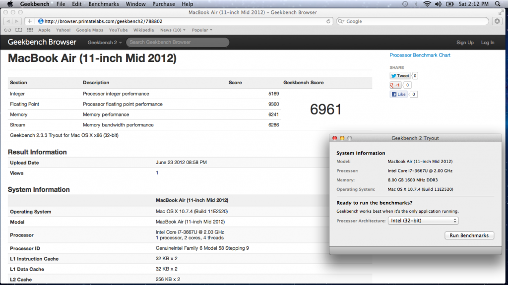 11in MacBook Air Mid 2012